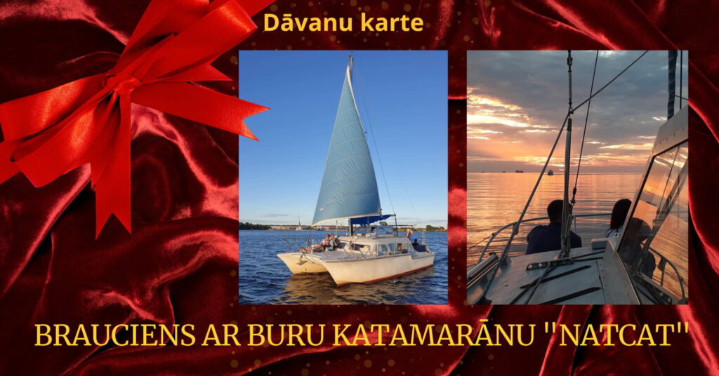 Brauciens ar buru katamarānu ‘NatCat’