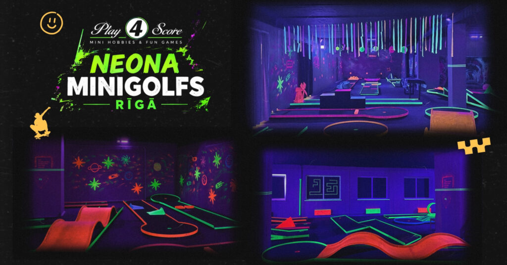 Neona minigolfs Rīgā